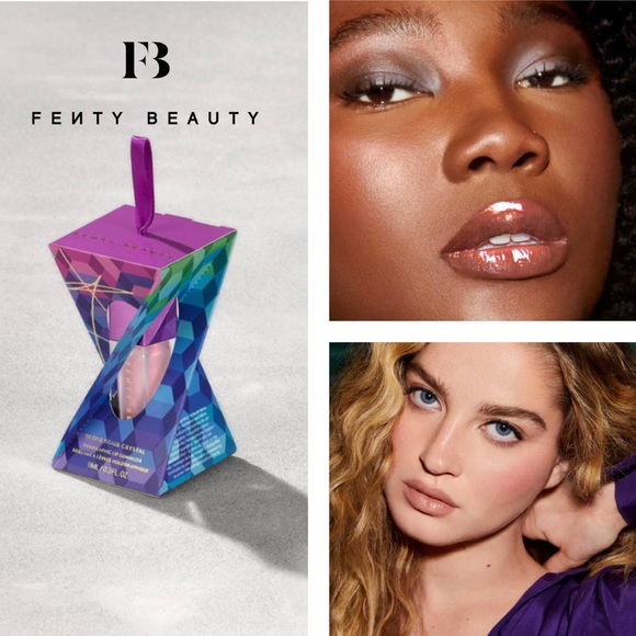 NEW✅FENTY GLOSS BOMB CRYSTAL HOLOGRAPHIC LIP LUMINIZER